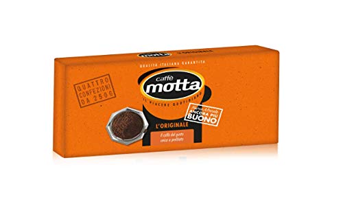 Caffè Motta: "Gusto Classico" ("Classic Taste") Roasted Ground Coffee * 8.8 Ounce (250gr) Packages (Pack of 4) * [ Italian Import ] von Motta