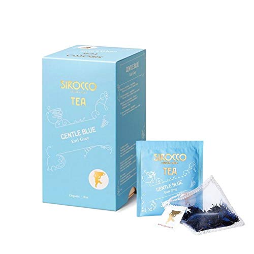 Sirocco Tea (Schweiz) - Gentle Blue Organic Earl Grey - 20 Teebeutel/Beutel von CAIKEZI