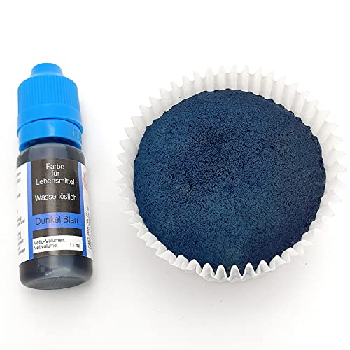 Flüssige Lebensmittelfarbe Dunkelblau, 11 ml von CAKE MART