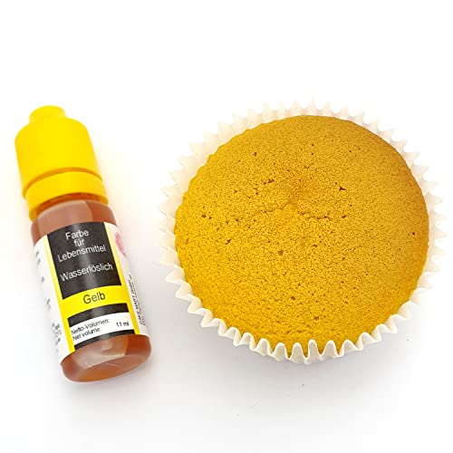 Flüssige Lebensmittelfarbe Gelb, 11 ml von CAKE MART
