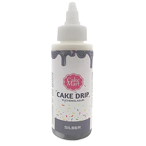 Cake Drip Glasur Silber, 120 g von CAKE MART