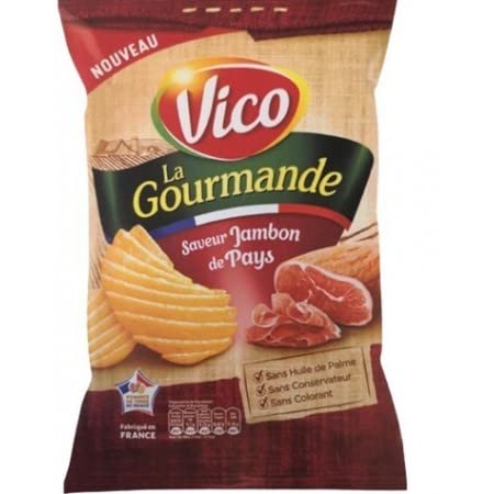 · CANDYBOX · Vico Französische Kartoffelchips Snack Salty Knusprig-leckere Chips Vico Räucherschinken 120g Geschmack von Räucherschinken aus Frankreich · CANDYBOX · Vico Französische Kartoffelchips Snack Salty Knusprig-leckere Chips Vico Räucherschinken 120g Geschmack von Räucherschinken aus Frankreich von · CANDYBOX ·