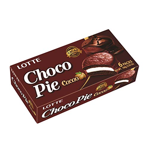 · CANDYBOX · Lotte Asiatische Kekse mit Schokolade Süßer Snack Schokoladenkuchen Cacao 168g Schokoladenkekse mit Sahnefüllung in Milchschokolade getaucht von Lotte