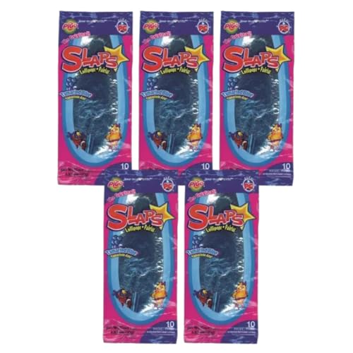 · CANDYBOX · Papierdünner Lutscher Pigui Slaps - Lollipop Frucht-Snacks - Fruchtlutscher für Kinder und Erwachsene - Fruchtlolli - Fruchtgelees - Geschmack Tamarind Blue - 475 Gramm 5 Stück von · CANDYBOX ·
