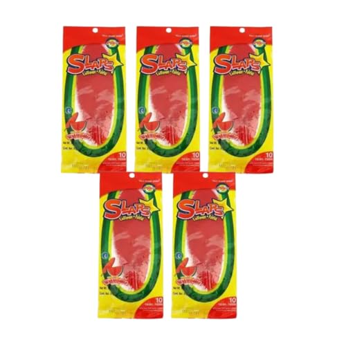 · CANDYBOX · Papierdünner Lutscher Pigui Slaps - Lollipop Frucht-Snacks - Fruchtlutscher für Kinder und Erwachsene - Fruchtlolli - Fruchtgelees - Geschmack Watermelon - 475 Gramm 5 Stück von · CANDYBOX ·