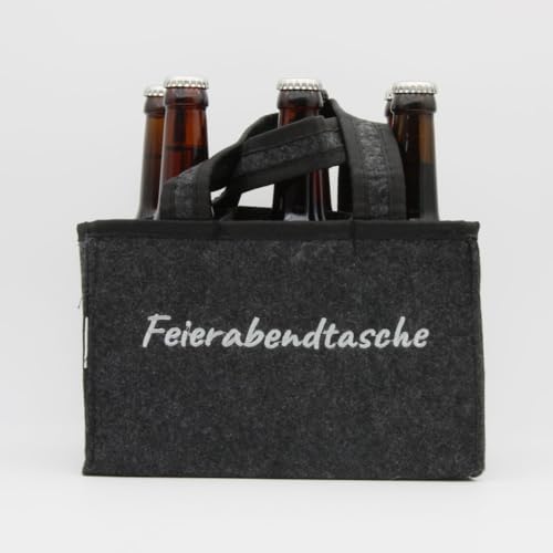 Feierabendtasche, Biergeschenkset mit Bieren vom Cannstatter Keller, 6 Pack Filzträger von CANNSTATTER KELLER CKB BRÄU