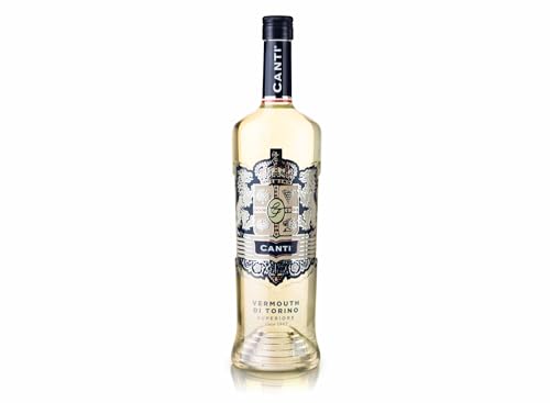 CANTI Vermouth di Torino Superiore Bianco, 17%, aromatische Noten, unter denen römischer Absinth vorherrscht, blumige Gewürze, mit einem köstlichen Zitrus-Abgang. 1x1L von CANTI