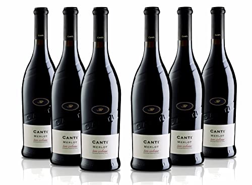 Merlot Terre Siciliane IGT 6 Flaschen Rotwein Merlot Terre Siciliane IGT 6 Flaschen Rotwein von CANTI
