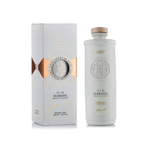 Cape Saint Blaize - Floristic Gin | Rose, Vanille, Safran | Duftend und weicher Gin aus Südarika | Einzigartige Porzellanflasche | 700 ml von CAPE SAINT BLAIZE