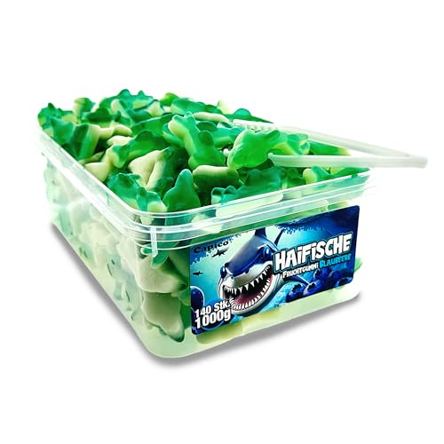 Capico Haifische Fruchtgummi (1000g) in Dose, Halal Capico Haifische Fruchtgummi (1000g) in Dose, Halal von Capico