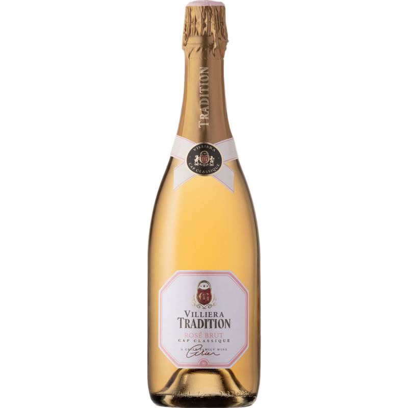 Villiera Tradition Rosé, Brut, WO Stellenbosch, Western Cape, Schaumwein von CAPREO GmbH- Gildeweg 10- 46562 Voerde- Deutschland / Villiera, Cnr R101, R304, Koelenhof,  Stellenbosch, 7605, Südafrik