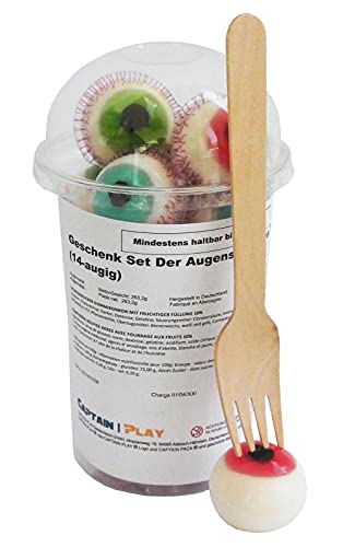 Geschenk Set Der Augensalat® des Todes (14-augig) - Halloween Süßigkeiten von CAPTAIN PLAY