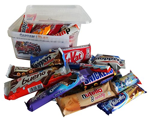 Süßigkeiten – Mix Snack Box mit 20 verschiedenen Schokosnacks, 1er Pack (1 x 1 kg) von CAPTAIN PACK