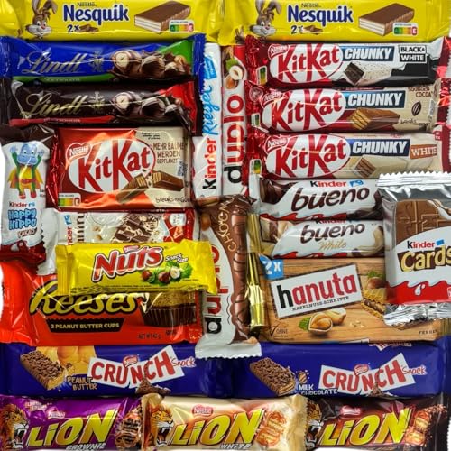 Süßigkeiten – Mix Snack Box mit 20 verschiedenen Schokosnacks, 1er Pack (1 x 1 kg) von CAPTAIN PLAY