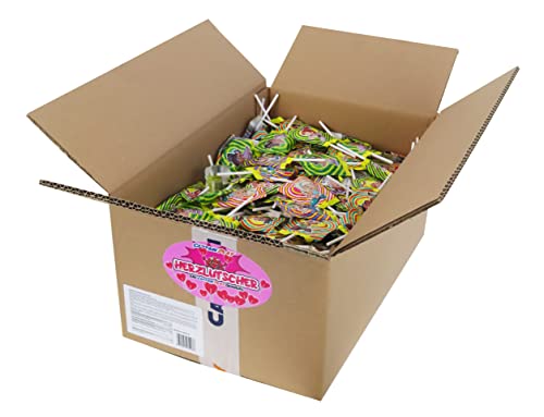 CAPTAIN PLAY Herz Deko Herzlutscher, 400 Stück in Einzelverpackung, Wurfmaterial Karneval, 3,5kg Karneval Süßigkeiten CAPTAIN PLAY Herz Deko Herzlutscher, 400 Stück in Einzelverpackung, Wurfmaterial Karneval, 3,5kg Karneval Süßigkeiten von CAPTAIN PLAY