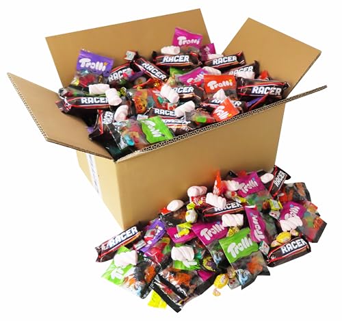 CAPTAIN PLAY Karneval Wurfmaterial Restposten, 3 kg Mix Karton, 200 Teile Wurfmaterial Karneval ein Einzelverpackung, Süßigkeiten Großpackung mit Resten von Halloween, Weihnachten und Ostern von CAPTAIN PLAY