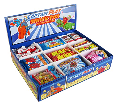 CAPTAIN PLAY | Snack Box Cinema Edition mit Schokoriegeln, süßen und salzigen Snacks | 2,2 kg Süßigkeiten Mix von CAPTAIN PLAY