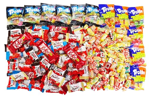 CAPTAIN PLAY Süßigkeiten – Mix 210-teilig, für Kindergeburtstag mit 6 Kinder, 1er Pack (1 x 937g) Tüte von CAPTAIN PLAY