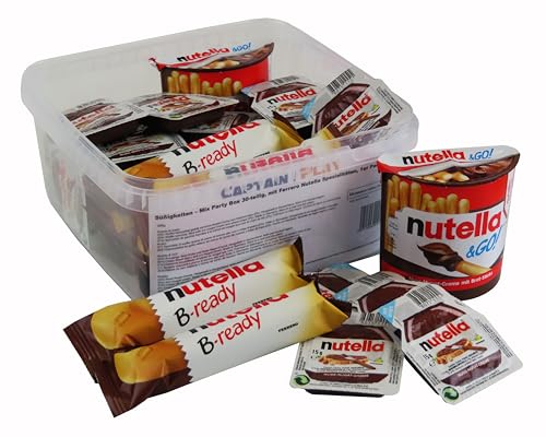 Süßigkeiten – Mix Party Box 30-teilig, mit Ferrero Nutella Spezialitäten, 1er Pack (1 x 556g) von CAPTAIN PLAY