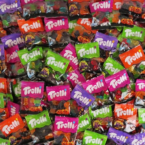 Trolli Wurfmaterial Karneval Süßigkeiten 5kg, Karneval Süßigkeiten Mix, Karton mit Wurfmaterial Karneval Restposten, 250 Teile Karneval Süßigkeiten in Einzelverpackung von CAPTAIN PLAY