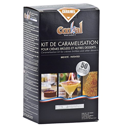 Crème Brûlée Set Karamel, karamelisieren mit Flambieressenz, 50 Portionen, 51 tlg. von CARMA