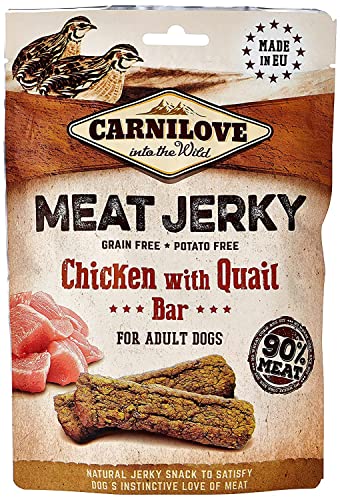 Carnilove Jerky Snack Huhn mit Wachtelriegel, 100 g Carnilove Jerky Snack Huhn mit Wachtelriegel, 100 g von CARNILOVE