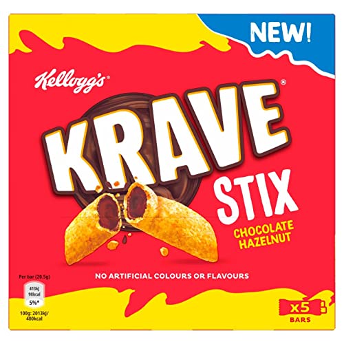 Kellogg's Krave Stixs Chocolate Hazelnut 5 x 20,5g von CAROUF