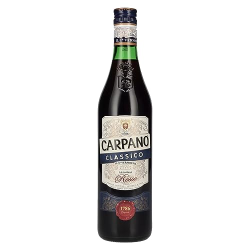 Carpano Classico Vermouth 16% vol. (1 x 0,75l) | Roter Wermut aus Italien | Perfekt auf Eis oder in Cocktails von CARPANO