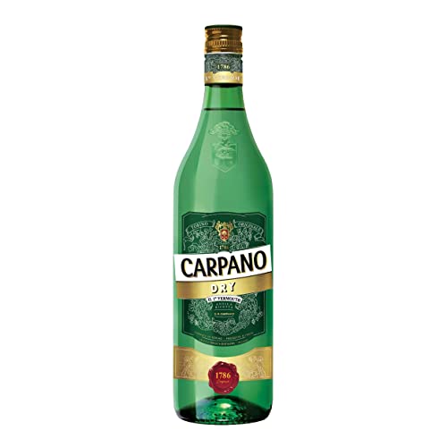 Carpano Dry Vermouth 18% vol. (1 x 0,75l) | Trockener Wermut aus Italien | Perfekt auf Eis oder in Cocktails von CARPANO