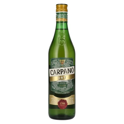 Carpano Dry Vermouth 18% vol. (1 x 0,75l) | Trockener Wermut aus Italien | Perfekt auf Eis oder in Cocktails Carpano Dry Vermouth 18% vol. (1 x 0,75l) | Trockener Wermut aus Italien | Perfekt auf Eis oder in Cocktails von CARPANO