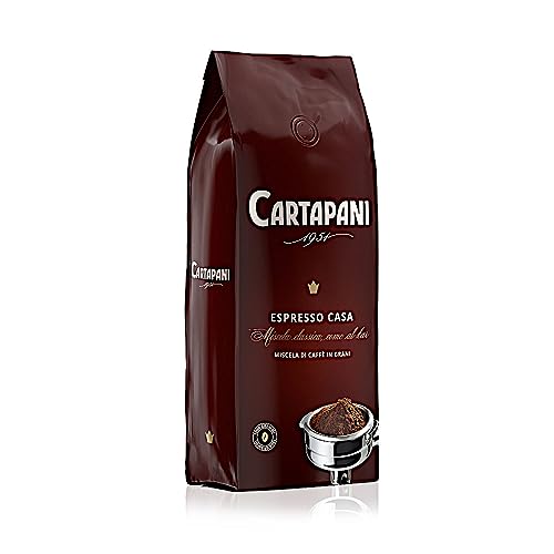 Cartapani Kaffee, ESPRESSO CASA Kaffeebohnen, hochwertige Mischung aus sorgfältig ausgewählten Arabica und Robusta Kaffeesorten, für Vollautomaten, 1 Kg Pack von CARTAPANI 1951
