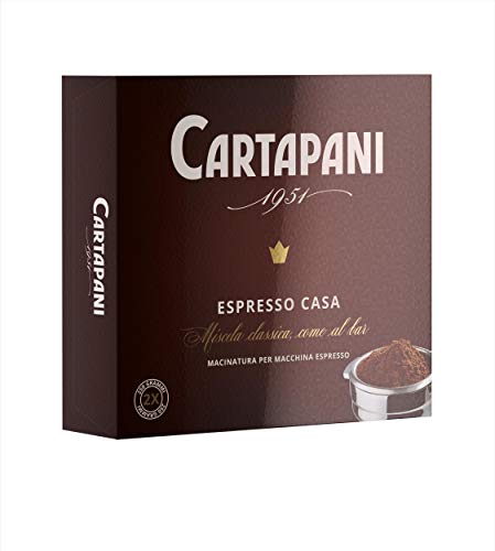 Cartapani 1951 | ESPRESSO CASA gemahlen premium Kaffee | 2x250g Pack von CARTAPANI 1951