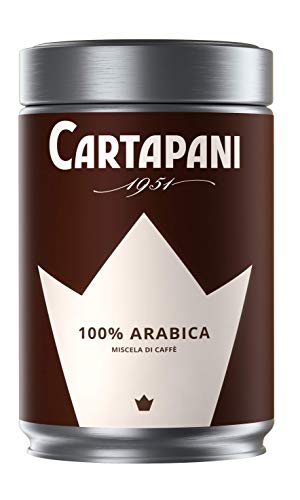 Cartapani Kaffee, PRESTIGIO 100% ARABICA gemahlen, hochwertige Mischung aus sorgfältig ausgewählten Arabica Kaffeesorten, 250 g Dose von CARTAPANI 1951