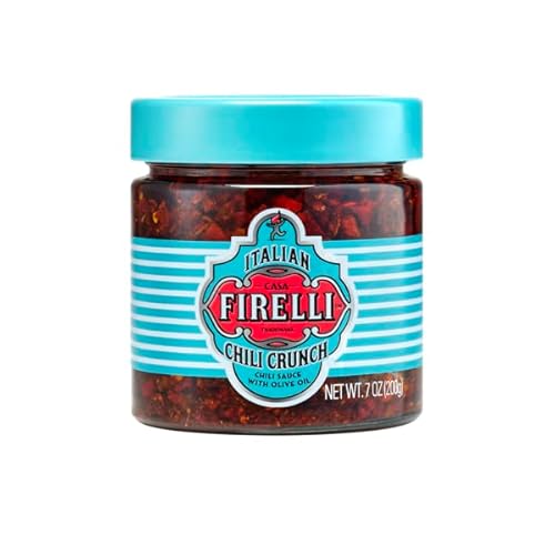 Casa Firelli Chili Crunch | 200g Glas | Italienische, geröstete Chiliflocken | in Sonnenblumenöl | perfekt für Pizza-Toppings, BBQ und Röstbrot | Vegan Casa Firelli Chili Crunch | 200g Glas | Italienische, geröstete Chiliflocken | in Sonnenblumenöl | perfekt für Pizza-Toppings, BBQ und Röstbrot | Vegan von CASA FIRELLI