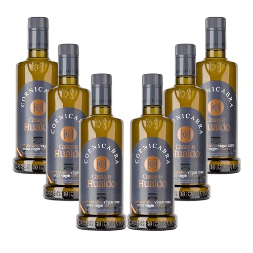 CASAS DE HUALDO Natives Olivenöl Extra Cornicabra 500ml Flasche. Kaltgepresst. 6 Flaschen je Ktn. von CASAS DE HUALDO