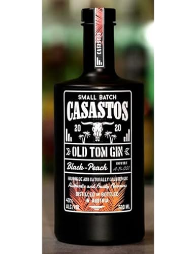 CASASTOS Old Tom Gin Small Batch Black-Peach 2020 40% Vol. 0,5l von CASASTOS