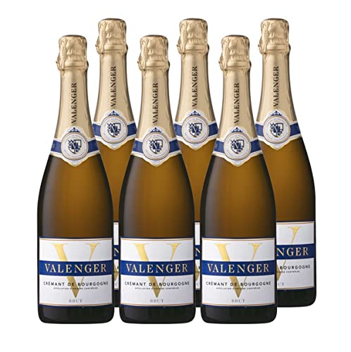 CASTEL FRERES Valenger Brut – Crémant de Bourgogne AOP (6 x 0,75 l) von Castel Freres