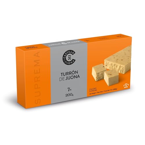 Castillo de Jijona Jijona Nougat, 200 g, traditioneller Nougat, ausgewählte Mandel, glutenfrei, hohe Qualität, 18 Monate Lebensdauer, Spanien (Jijona) Castillo de Jijona Jijona Nougat, 200 g, traditioneller Nougat, ausgewählte Mandel, glutenfrei, hohe Qualität, 18 Monate Lebensdauer, Spanien (Jijona) von CASTILLO DE JIJONA
