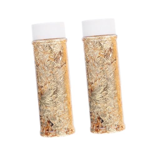 CATIEBYE Flaschen Essbares Blattgold für Kuchen Dekoration Goldflocken für Backen und Desserts Hochwertiges Material für Bastel und Mousse Dekoration CATIEBYE Flaschen Essbares Blattgold für Kuchen Dekoration Goldflocken für Backen und Desserts Hochwertiges Material für Bastel und Mousse Dekoration von CATIEBYE