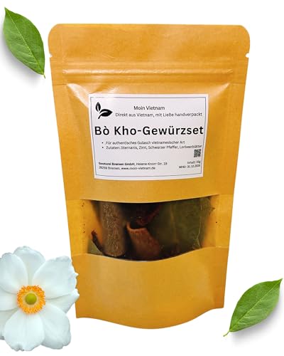 MOIN VIETNAM - Asia Gewürzset - vietnamesische Gulasch - Gewürzmischung 35g - Bo Kho - mit Rezept und Videoanleitung von CAVUMI