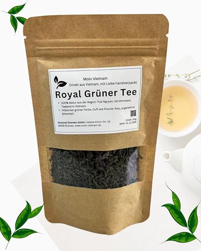 MOIN VIETNAM Detox Tee | Royal Grüner Tee aus Vietnam | 100% Natur | Vegan | Glutenfrei | Laktosefrei | Standbeutel 100g von CAVUMI