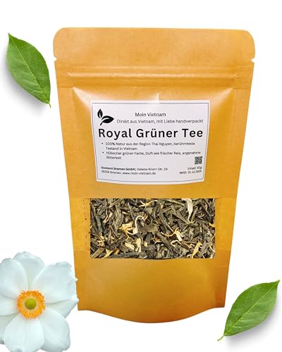 MOIN VIETNAM Detox Tee | Royal Grüner Tee aus Vietnam | 100% Natur | Vegan | Glutenfrei | Laktosefrei | Standbeutel 50g von CAVUMI