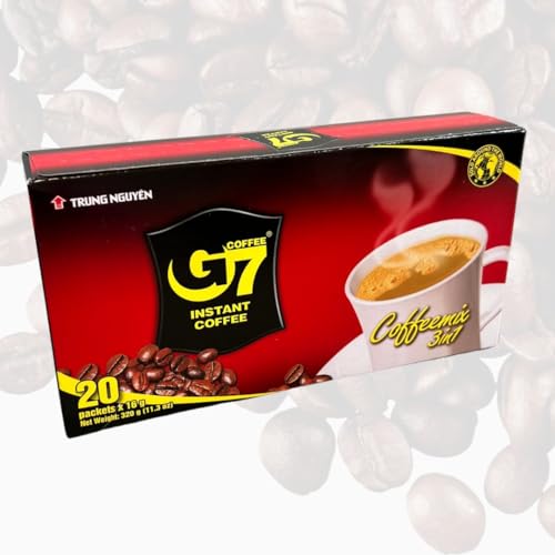 MOIN VIETNAM G7 Instant Coffee | Kaffee aus Vietnam | 100% Natur | Vegan | Glutenfrei | Laktosefrei | 1 Packung (10x15g) von CAVUMI