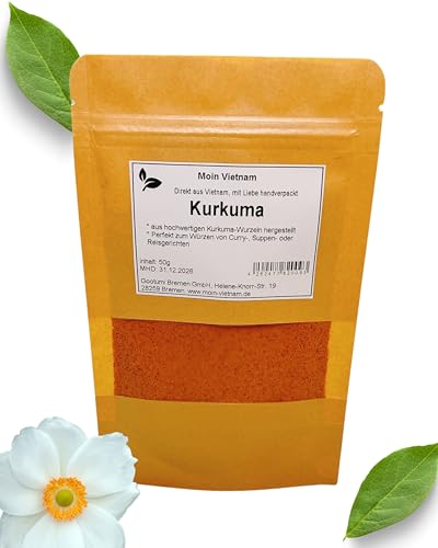 MOIN VIETNAM Kurkuma Pulver- vietnamesische Gewürzmischung - Perfekt für Curry, Suppen, Reisgerichte und viel mehr- Standbeutel 35g von CAVUMI