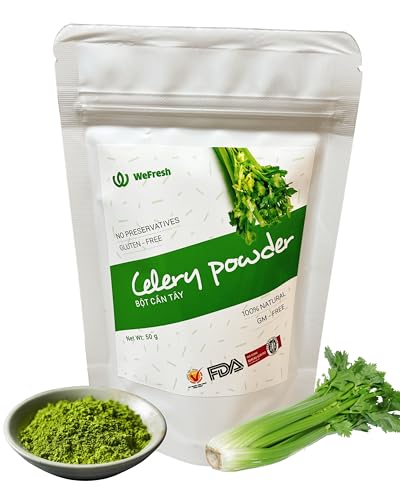 SELLERIE DETOX TEE 50 g – 100 % natürlich, gefriergetrocknet – ohne Zusätze, vegan, reich an Antioxidantien – Superfood aus Vietnam – ideal für Smoothies, Tee & Kochen von CAVUMI