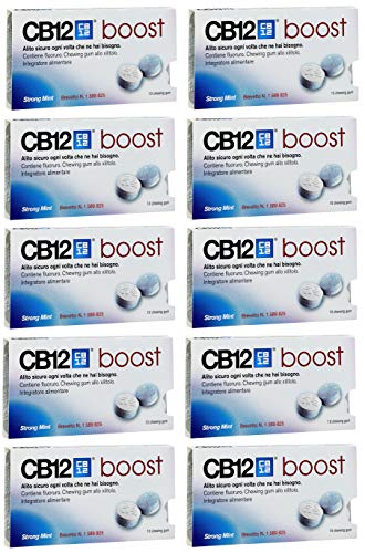 CB12 Boost Kaugummi ohne Zucker, Geschmack Minze von CB12