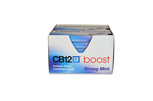 CB12 Boost Sugar-Free Mint Gum, 10 pieces (Pack of 12, Total 120 pieces) von CB12