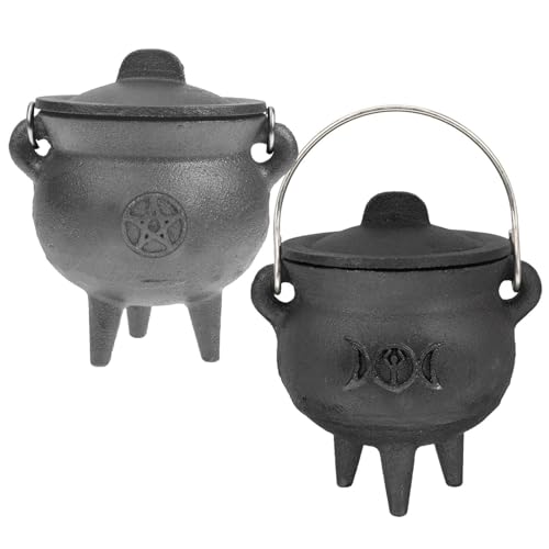1/2 Stück Halloween-Hexentopf – Kessel, Süßigkeiten-Eimer, gusseiserner Halloween-Kessel | Süßes oder Saures, Süßigkeitenhalter, Kesseltopf, Eimer für Zauberer, Hexenkessel, Dekoration, Requisite, 10 1/2 Stück Halloween-Hexentopf – Kessel, Süßigkeiten-Eimer, gusseiserner Halloween-Kessel | Süßes oder Saures, Süßigkeitenhalter, Kesseltopf, Eimer für Zauberer, Hexenkessel, Dekoration, Requisite, 10 von CENMOO