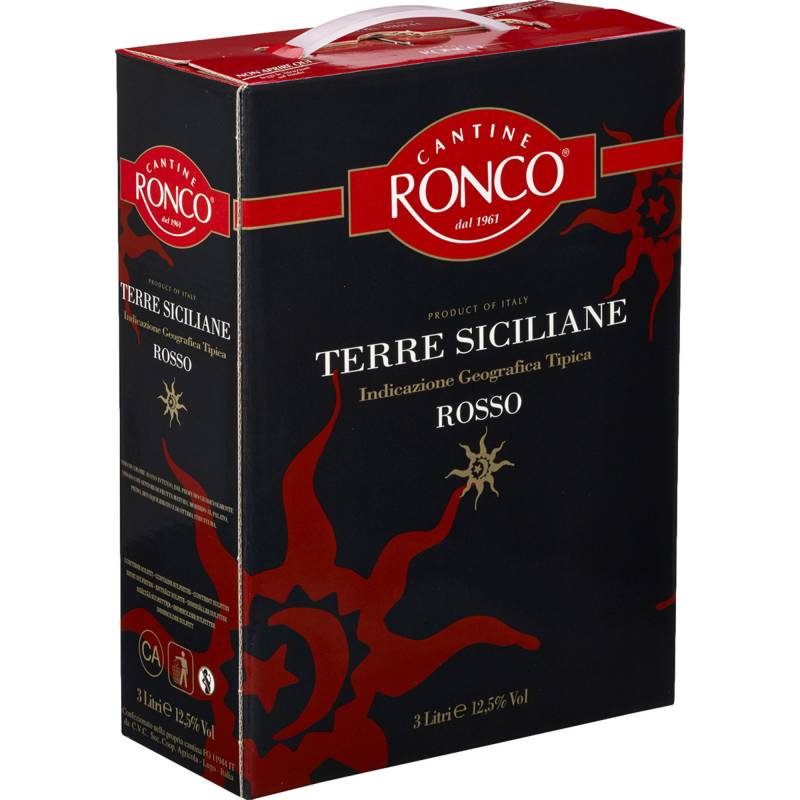 Cantine Ronco, Terre Siciliane IGT, 3,0 L, Bag in Box, Sizilien, Weißwein von CEVICO Centro Vinicolo Cooperativo Romagnolo,   IT 48022 Lugo (Ra)