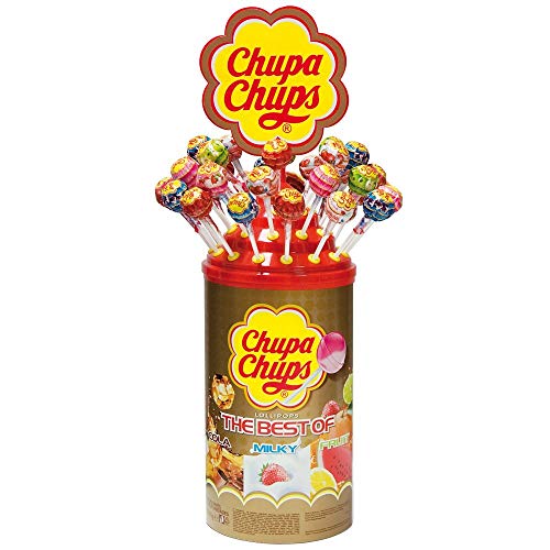 CFP Chupa Chups Original Lutscher Thekendisplay 100 Stück 1200g von CFP Brands Süßwarenhandels GmbH & Co. KG